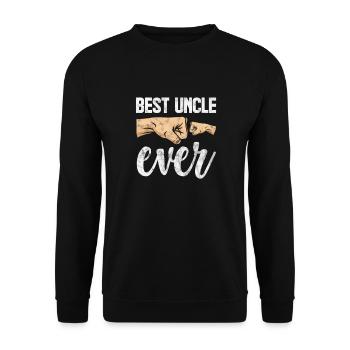 Oncle - Sweat-shirt Unisexe - noir - Devant - Alina (178cm) & Michal (187cm)