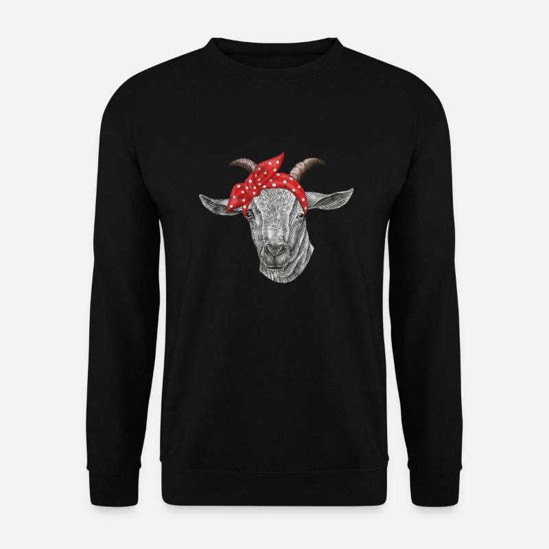 Chèvre - Sweat-shirt Unisexe - noir