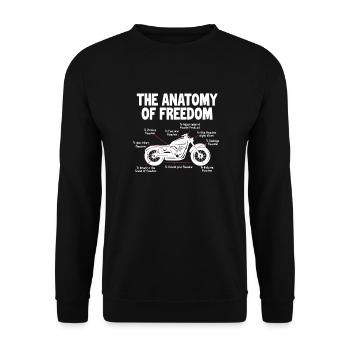 Biker - Unisex Sweatshirt - black - Front - Alina (178cm) & Michal (187cm)