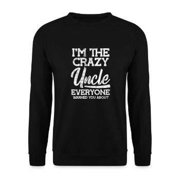 Uncle - Unisex Sweatshirt - black - Front - Alina (178cm) & Michal (187cm)