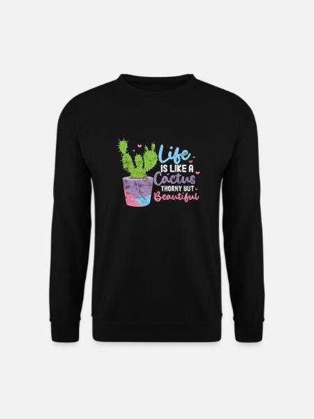 Kaktus - Unisex Pullover - Schwarz