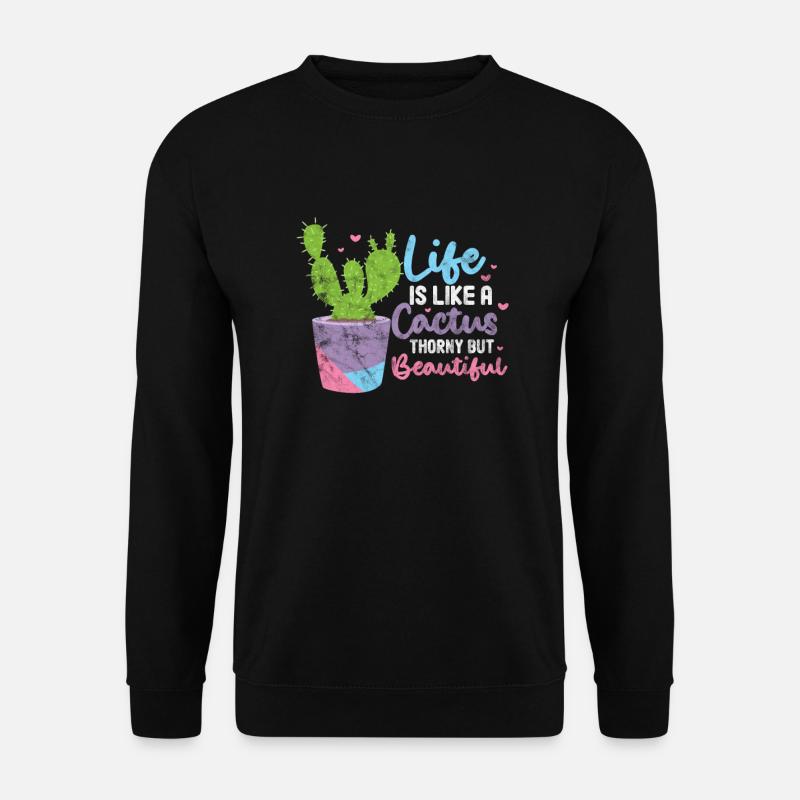 Kaktus - Unisex Pullover - Schwarz