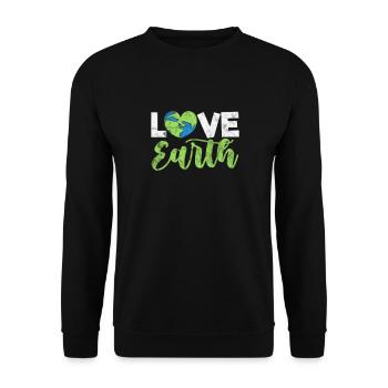 Changement climatique Protection de l’environnement Protection de l’environnement Cadeau de la Terre - Sweat-shirt Unisexe - noir - Devant - Alina (178cm) & Michal (187cm)