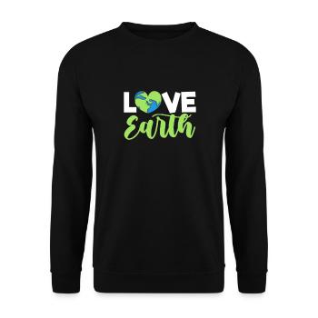 Climate change - Unisex Sweatshirt - black - Front - Alina (178cm) & Michal (187cm)