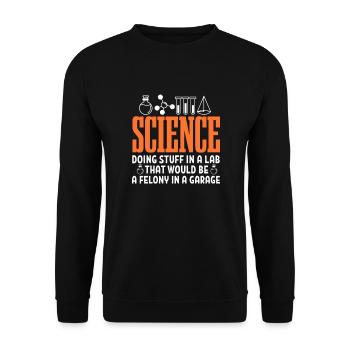 Science - Sweat-shirt Unisexe - noir - Devant - Alina (178cm) & Michal (187cm)