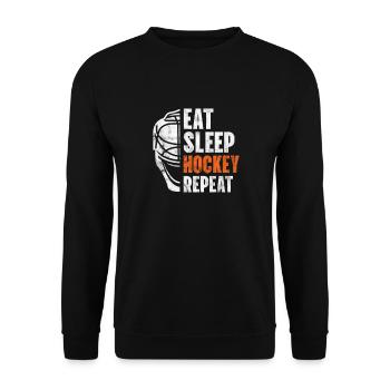 Masque de hockey sur glace Hockey Cadeau d’équipe de hockey sur glace - Sweat-shirt Unisexe - noir - Devant - Alina (178cm) & Michal (187cm)