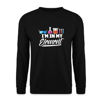 Chimie - Sweat-shirt Unisexe - noir - Devant - Alina (178cm) & Michal (187cm)