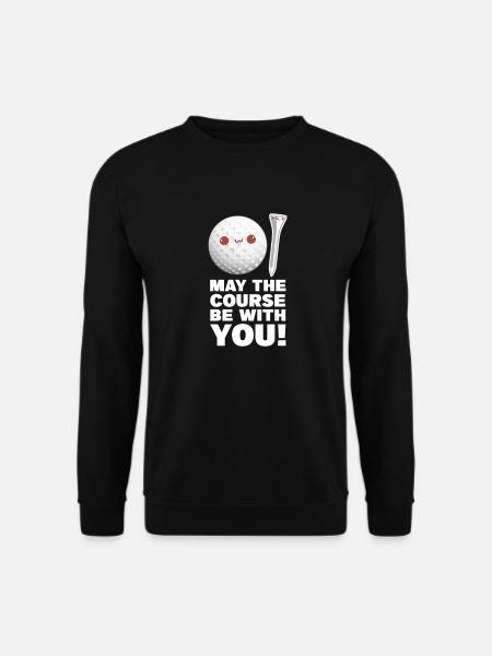 Golf Golfer Golfschläger Golfball Geschenk - Unisex Pullover - Schwarz