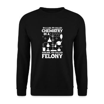 Chimie - Sweat-shirt Unisexe - noir - Devant - Alina (178cm) & Michal (187cm)
