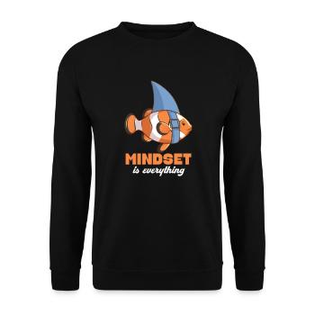 Shark - Unisex Sweatshirt - black - Front - Alina (178cm) & Michal (187cm)