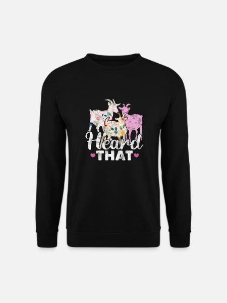 Chèvre - Sweat-shirt Unisexe - noir