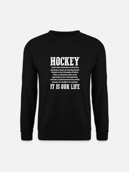 Eishockey - Unisex Pullover - Schwarz