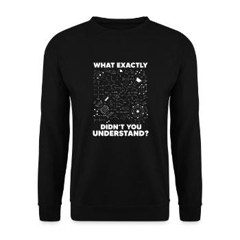 Chimie - Sweat-shirt Unisexe - noir - Devant - Alina (178cm) & Michal (187cm)