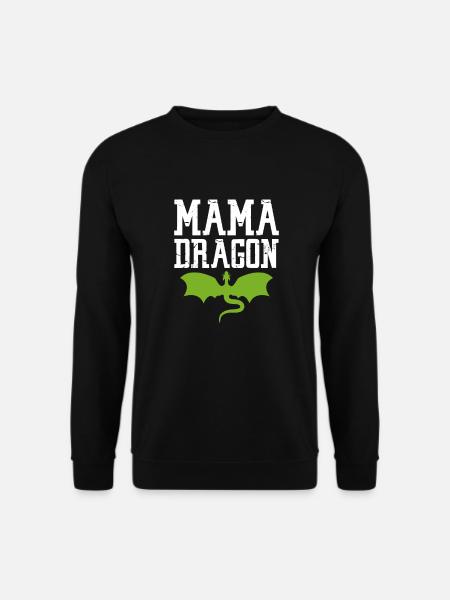 Drache Mutter - Unisex Pullover - Schwarz