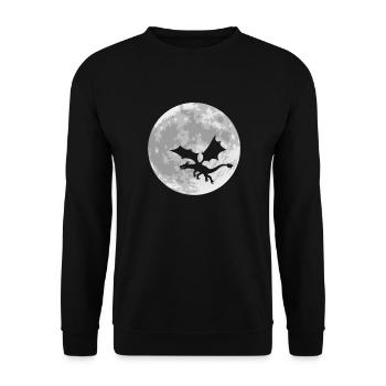 Dragon - Sweat-shirt Unisexe - noir - Devant - Alina (178cm) & Michal (187cm)
