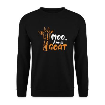 Chèvre Farm Farmer Goats Farmer Gift - Sweat-shirt Unisexe - noir - Devant - Alina (178cm) & Michal (187cm)