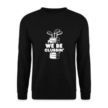 Golf Golfer Golf Club Golf Ball Cadeau - Sweat-shirt Unisexe - noir - Devant - Alina (178cm) & Michal (187cm)