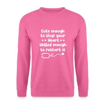 Médecin - Sweat-shirt Unisexe - rose - Devant