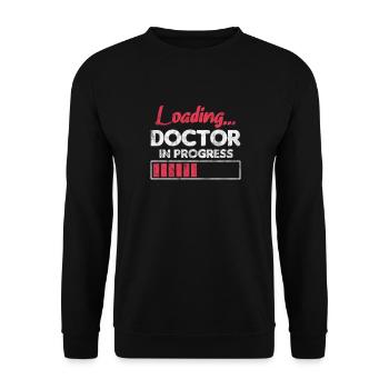 Doctor Medicine Doctor Doctor Physician Assistant Gift - Unisex Sweatshirt - black - Front - Alina (178cm) & Michal (187cm)