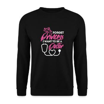 Médecin - Sweat-shirt Unisexe - noir - Devant - Alina (178cm) & Michal (187cm)