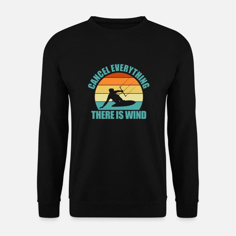 Kitesurfen - Unisex Pullover - Schwarz
