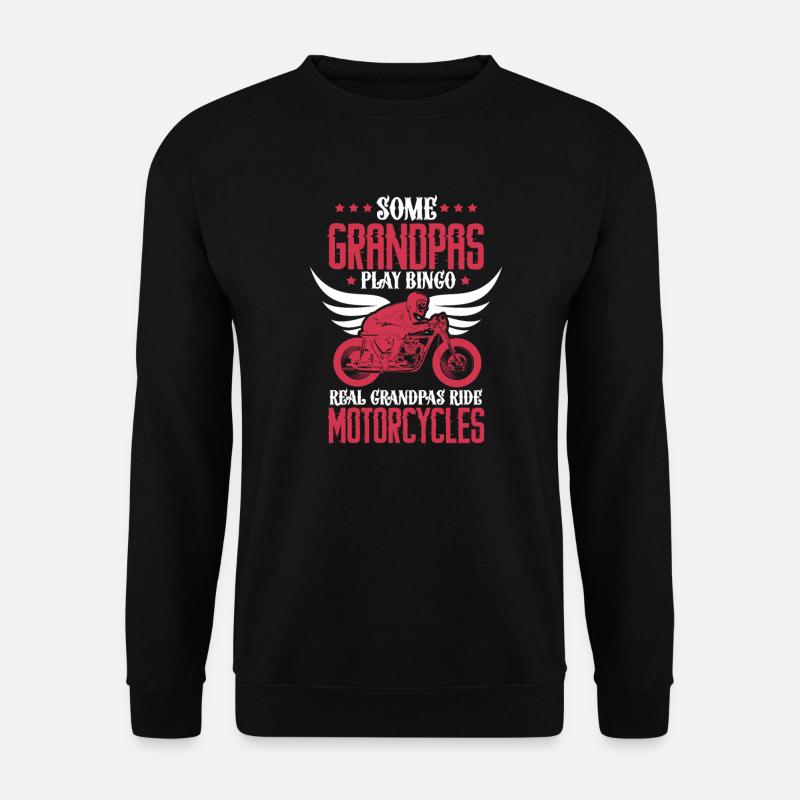 Biker Pensioner - Unisex Sweatshirt - black