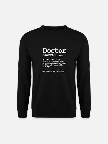 Læge Læge Læge Læge Assistent Assistent Gave - Unisex sweater - sort