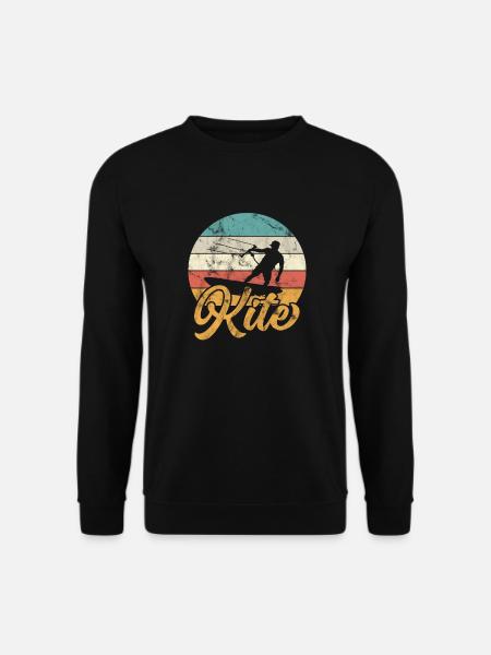 Kite Kiteboard Kitesurfer Kitesurfen Geschenk - Unisex Pullover - Schwarz