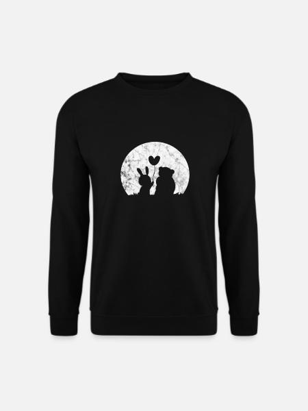 Rabbit Rabbit Easter Long-eared Gift - Unisex Sweatshirt - black
