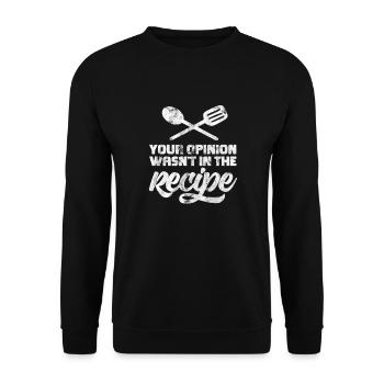 Kochen Koch Köchin Restaurant Küche Geschenk - Unisex Pullover - Schwarz - Vorne - Alina (178cm) & Michal (187cm)