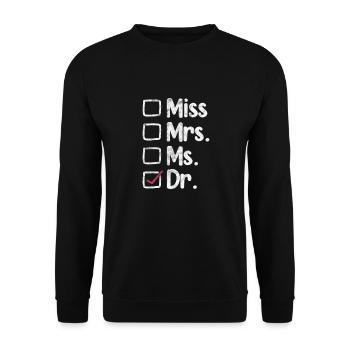 Doctor Medicine Doctor Doctor Physician Assistant Gift - Unisex Sweatshirt - black - Front - Alina (178cm) & Michal (187cm)