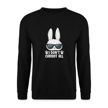 Hare - Unisex Sweatshirt - black - Front - Alina (178cm) & Michal (187cm)