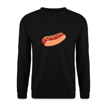 Hot-dog - Sweat-shirt Unisexe - noir - Devant - Alina (178cm) & Michal (187cm)
