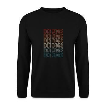 Hot dog - Unisex Sweatshirt - black - Front - Alina (178cm) & Michal (187cm)