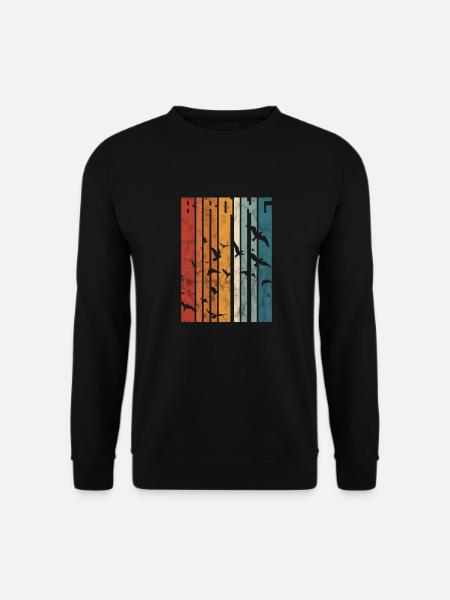 Ornithology Bird Watching Ornithologist Birding - Unisex Sweatshirt - black