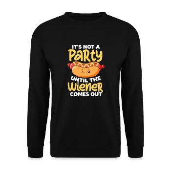 Hot dog - Unisex Sweatshirt - black - Front - Alina (178cm) & Michal (187cm)