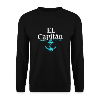 Capitaine - Sweat-shirt Unisexe - noir - Devant - Alina (178cm) & Michal (187cm)