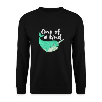 Narwal - Unisex Pullover - Schwarz - Vorne - Alina (178cm) & Michal (187cm)