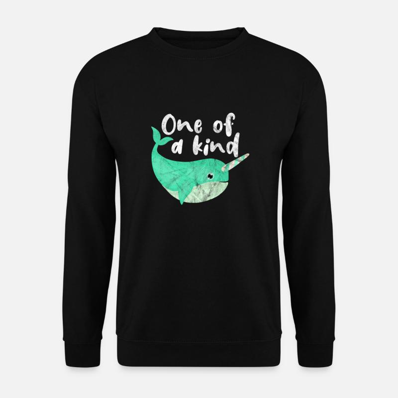 Narwal - Unisex Pullover - Schwarz
