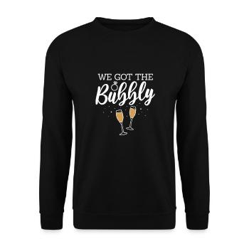 Bachelorette party - Unisex Sweatshirt - black - Front - Alina (178cm) & Michal (187cm)
