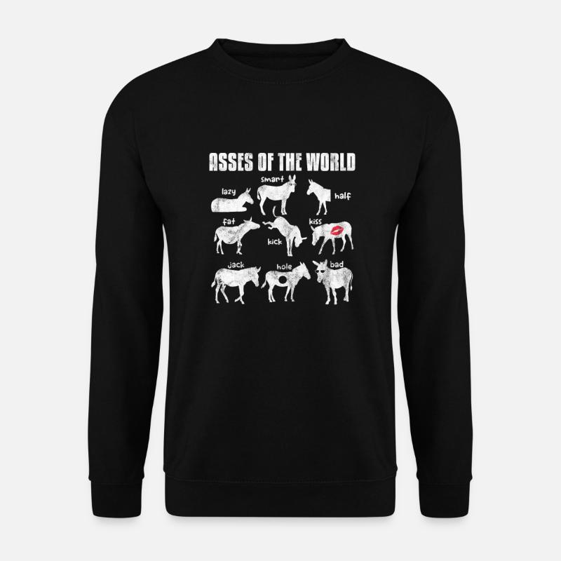 Âne - Sweat-shirt Unisexe - noir