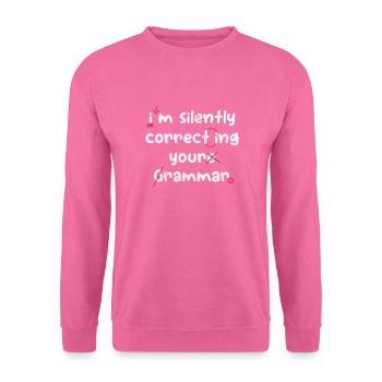 Grammar Teacher - Unisex Sweatshirt - pink - Front