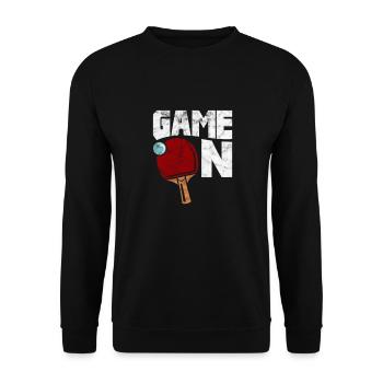 Ping-Pong Table Tennis - Sweat-shirt Unisexe - noir - Devant - Alina (178cm) & Michal (187cm)