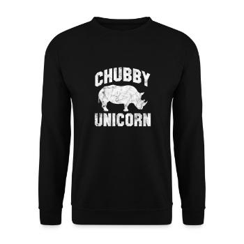 Rhinoceros - Unisex Sweatshirt - black - Front - Alina (178cm) & Michal (187cm)