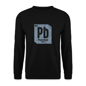Paintball - Unisex Sweatshirt - black - Front - Alina (178cm) & Michal (187cm)