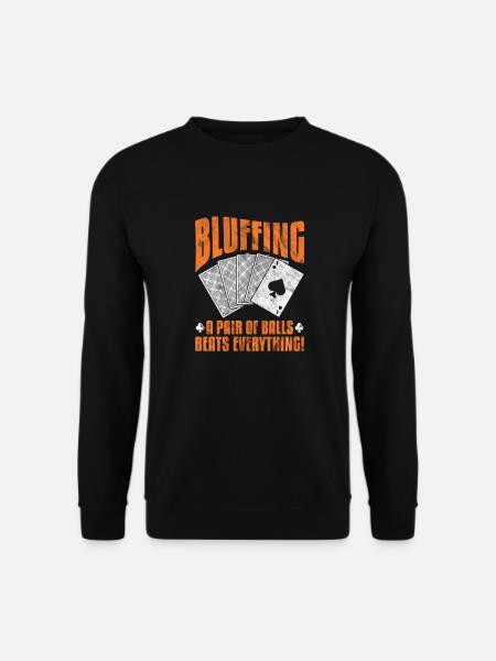 Poker - Unisex Sweatshirt - black