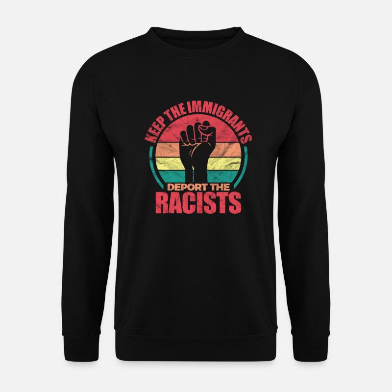 Menschenrechte Antirassismus Toleranz Geschenk - Unisex Pullover - Schwarz