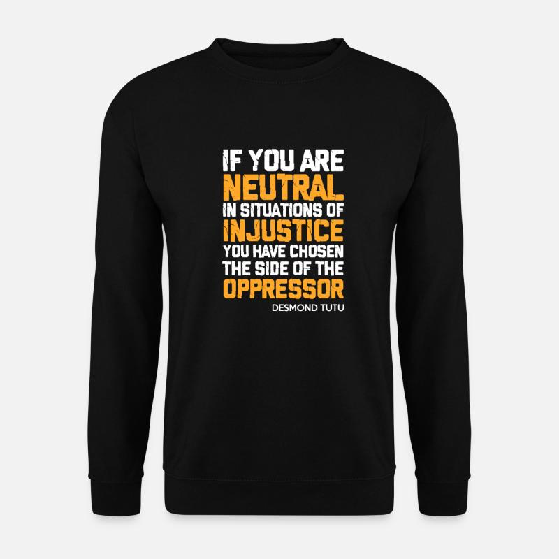 Menschenrechte - Unisex Pullover - Schwarz