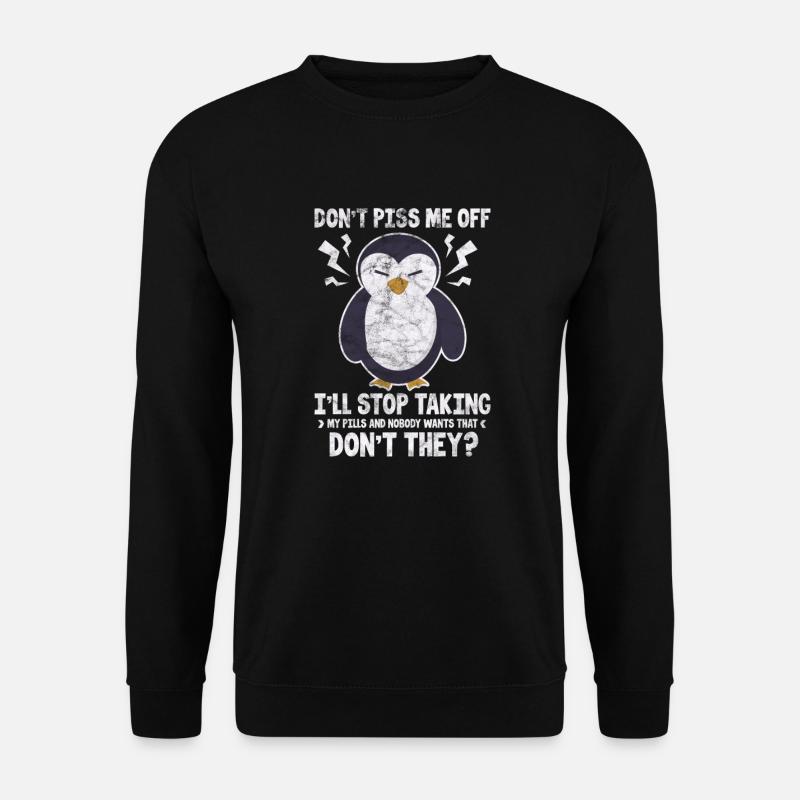 Pinguin - Unisex Pullover - Schwarz