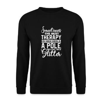 Pole Dance Fitness Pole Dance Pole Dance Cadeau - Sweat-shirt Unisexe - noir - Devant - Alina (178cm) & Michal (187cm)